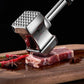 Stainless Steel Meat Mallet with Tongs & Brush