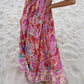 Women's Sleeveless Printed Maxi Beach Dress