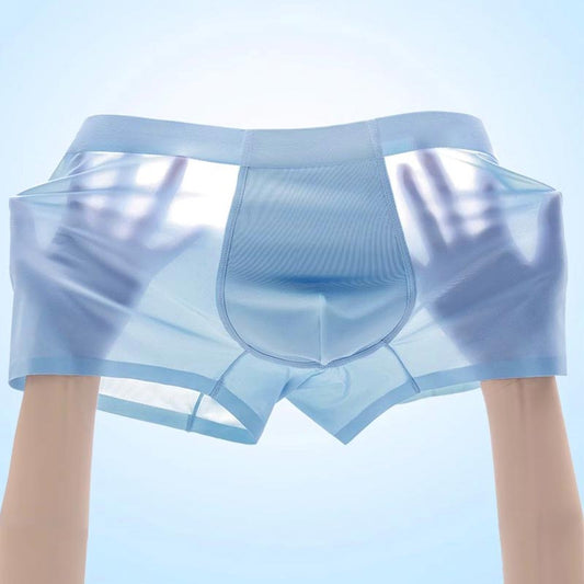 🔥HOT SALE 50% OFF 🔥 4pcs Men's Large Size Ice Silk Breathable Briefs