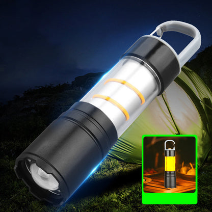Multifunctional Super Bright USB Rechargeable Camping Flashlight