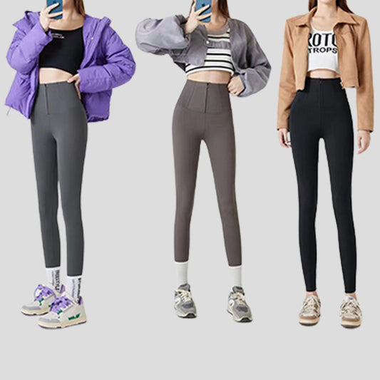 [Best Gift For Her] Zipper Closure Body Shaping Yoga Pants