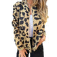 Women's Leopard Print Zip Up Jacket