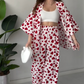 Women's Fashion Cardigan Top ＆ Pants Two Piece Set