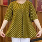 Women’s Round-Neck Short-Sleeve Dot Print Tops
