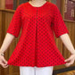 Women’s Round-Neck Short-Sleeve Dot Print Tops