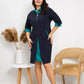 Women's Plus Size Work Dress with Pockets