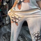 Elegant Floral Top & Stretchy Pants 2-Piece Set