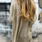 Women's Oversized Linen Button-Up Shirt