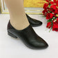 2023 Casual Soft Leather Chunky Heel Mom Shoes
