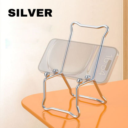 Creative Stainless Steel Phone Stand for Desk