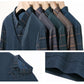 Men's Faux Two Piece Lapel Long-Sleeve Tops