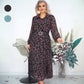 Women's Elegant Floral Chiffon Long Dress