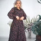 Women's Elegant Floral Chiffon Long Dress
