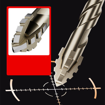 🔥4-Piece Diamond Grit Drill Bit Set - Tile/Glass/Marble/Concrete Drill Bits (2025 Upgraded 4-Flute Eccentric Design)