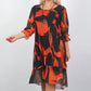 Plus Size Casual Mini Dress with Ruffle Hem