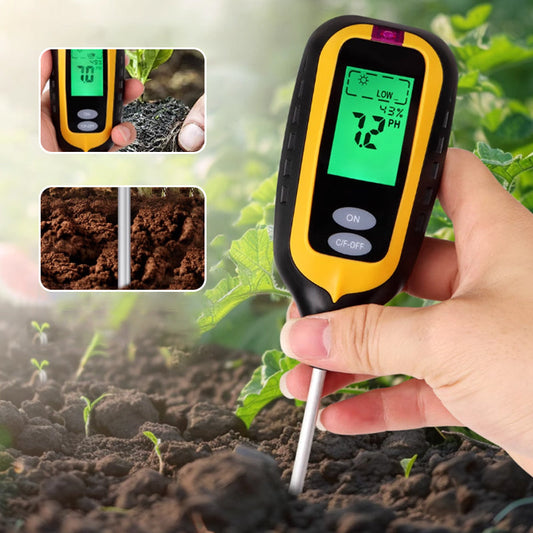 6-in-1 LCD Rapid Accurate Soil Moisture Meter