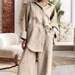 Women's Casual Loose Fit Shirt & Pants Two-Piece Set