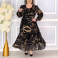 Elegant Printed Casual Long Sleeve Dress