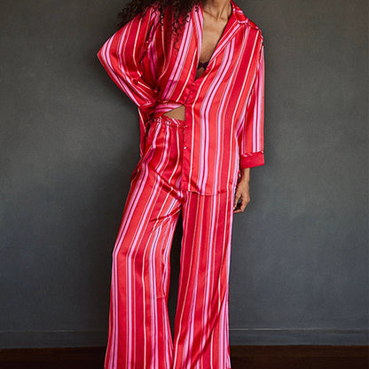 Women's Printed Top & Elastic Waistband Pants Pajama 2-PCS Set