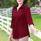 Women's Casual Solid Color Collared Neck Shirt