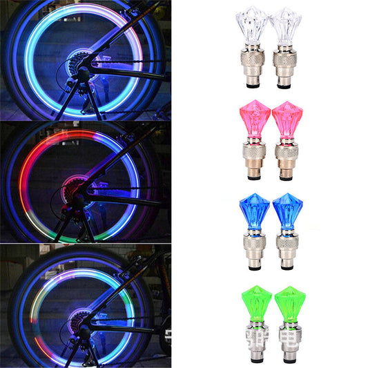 8Pcs Motorcycle Water Resistant Wheel Tire Light Lamp