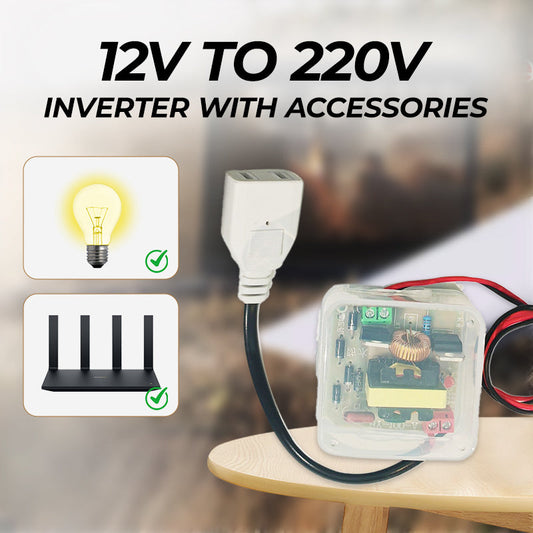 12V to 220V Inverter with Accessories