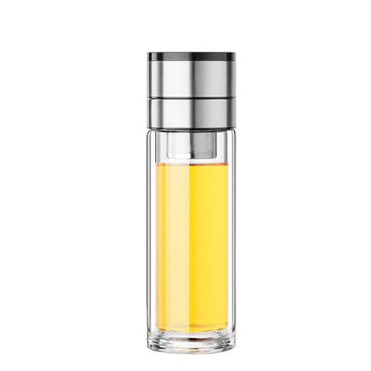 Double Wall Borosilicate Portable Tea Cup