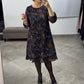 Women’s Elegant Bohemian Paisley Chiffon Midi Dress
