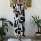 Women's Trendy Print Short Sleeve Loose Fit Dress