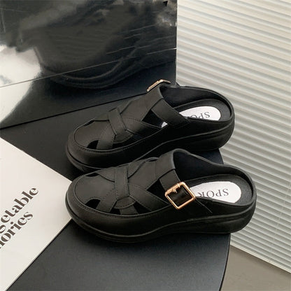 Women's Fashion Hollow Out Thick Bottom Slippers