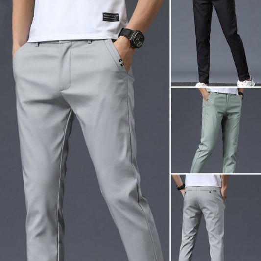 Men's Durable Stretch Straight-Leg Pants