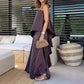 Sexy Strapless Asymmetrical Hem Dress