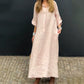 Summer Cotton-Linen Blend Maxi Dress