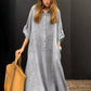 Summer Cotton-Linen Blend Maxi Dress
