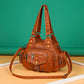 Women's Vintage Multi-Pocket Leather Bag