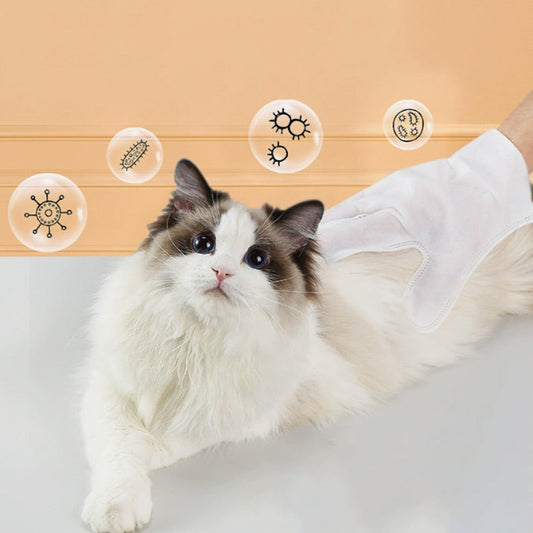 Pet Glove Bathing Wipes for Dogs & Cats