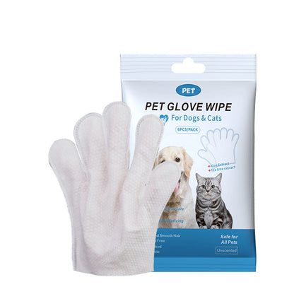 Pet Glove Bathing Wipes for Dogs & Cats
