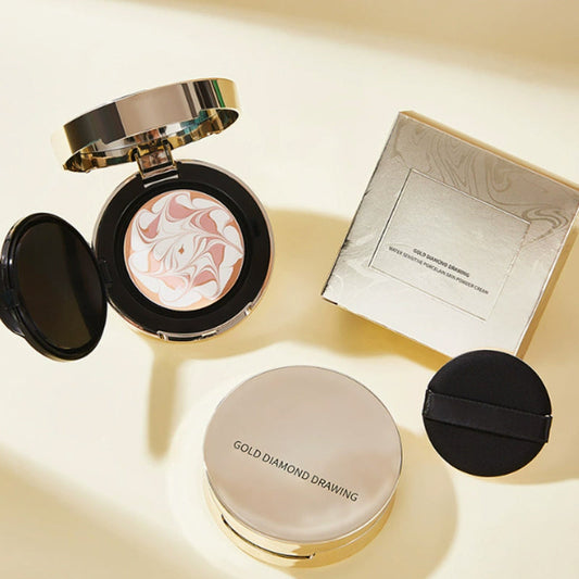 3-Color Flower Air Cushion Concealer Foundation