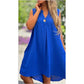 ✈️Free Shipping 👗Solid Color Sleeveless V-Neck Dress with Button Decoration