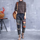 Relaxed-Fit Retro Embroidered Harem Pants