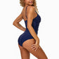 Women's One Piece Ruched Tummy Control Swimsuit