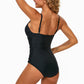 Women's One Piece Ruched Tummy Control Swimsuit