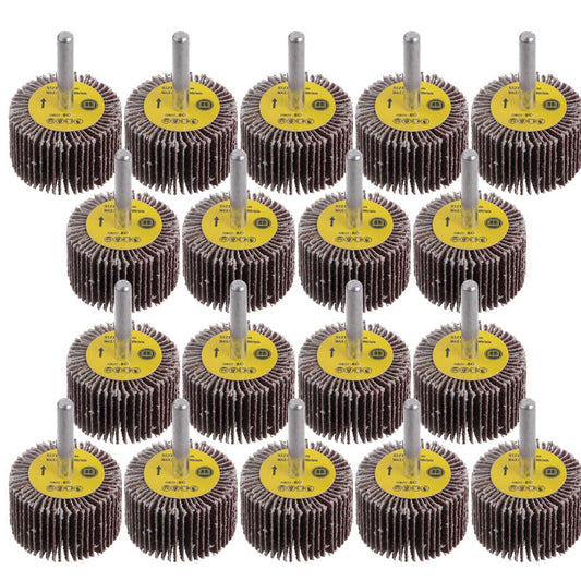 8PCS Flap Wheel Set with 1/4" Shank - 80/120/320 Grit