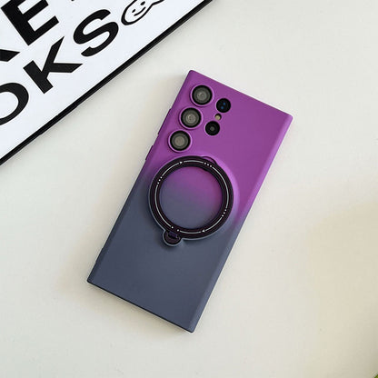 Gradient Magnetic Phone Case with Ring Stand