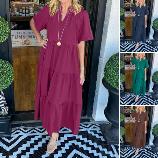 Women’s Elegant Tiered Maxi Dress