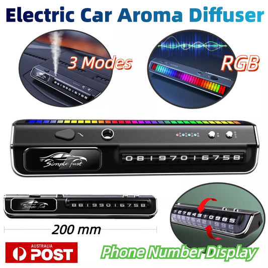 Electric car Aroma Diffuser With Ambient Light