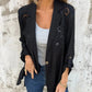 Women's Jacquard Lapel Collar Blazer Jacket