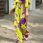 Women’s Trendy Floral Print V-Neck Wide Leg Jumpsuit