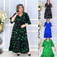 Women’s Elegant V-Neck Polka Dot  Dress