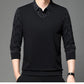 Men's Casual Faux Two-Piece Long-Sleeve Top